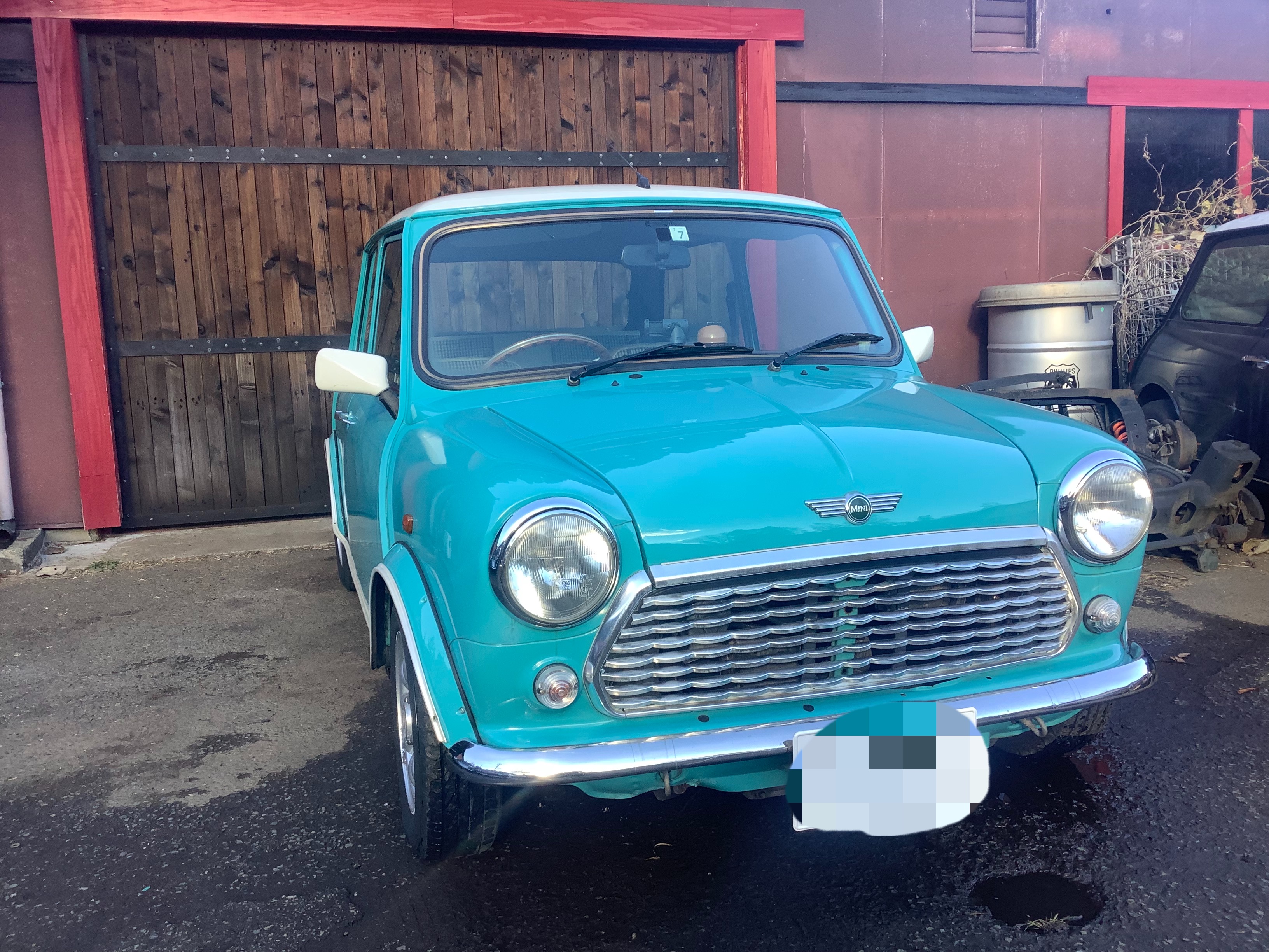 ローバーミニクーパー ヘリテイジ サーフブルー オートマ 販売車