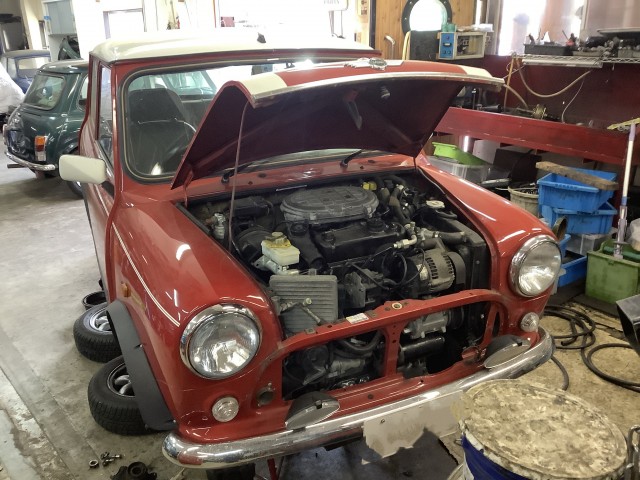 ローバーミニクーパー　エンジンオーバーホール