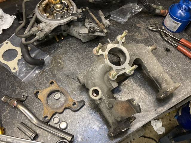 ローバーミニ マニホールドパイプ