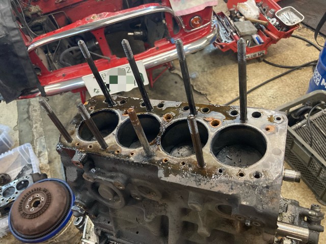 ローバーミニ 白煙