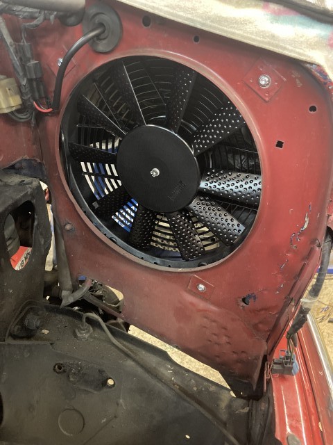 ローバーミニ 電動ファン